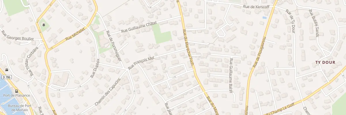 Plan du 9 Rue François Mel à Morlaix