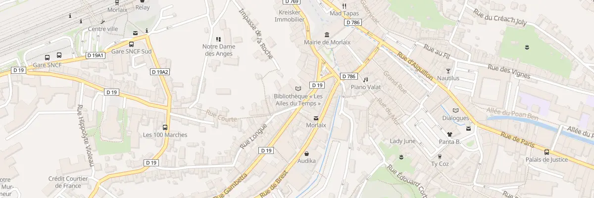 Plan du 9 Rue Gambetta à Morlaix