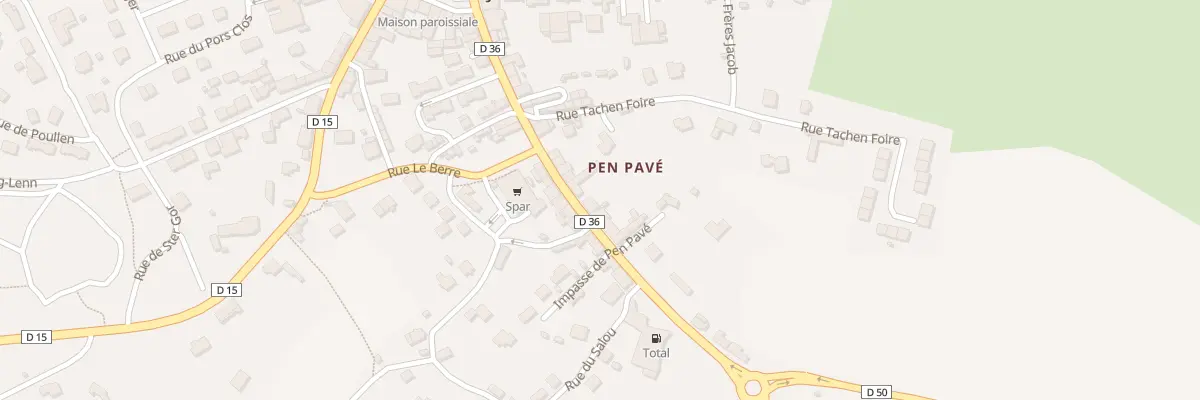 Plan du 31 Rue de Pen Pave à Coray