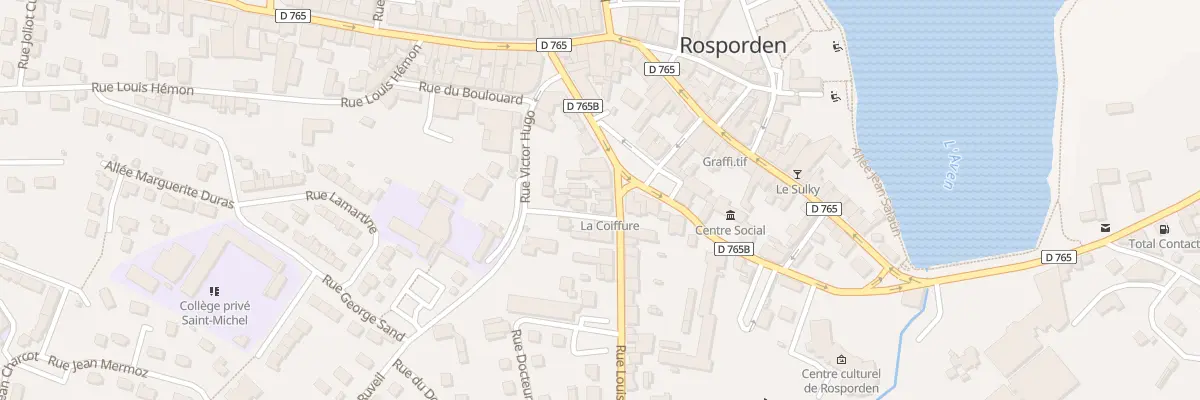 Plan du 12 Rue Louis Pasteur à Rosporden