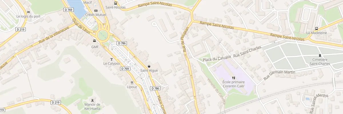 Plan du 38 Rue de ploujean à Morlaix
