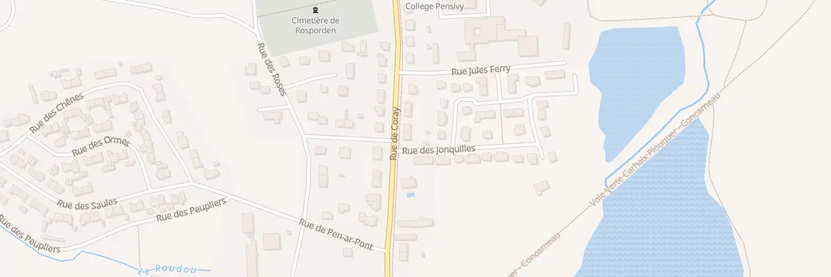 Plan du 9 Rue de Coray à Rosporden