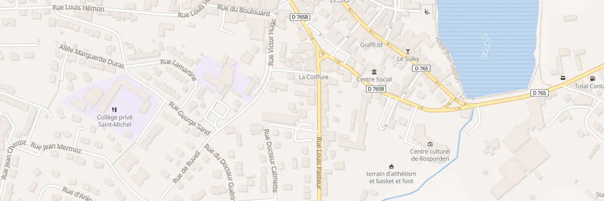 Plan du 18 Rue Louis Pasteur à Rosporden