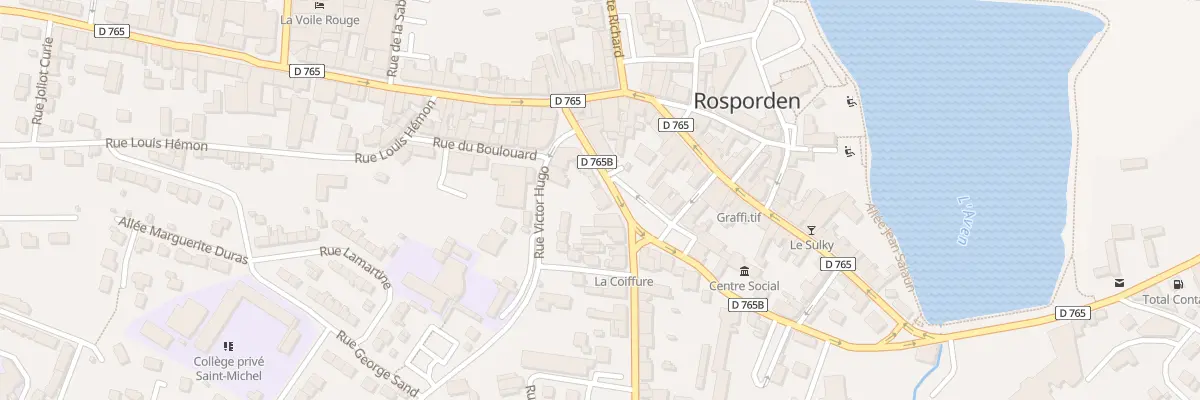 Plan du 6 Rue Louis Pasteur à Rosporden