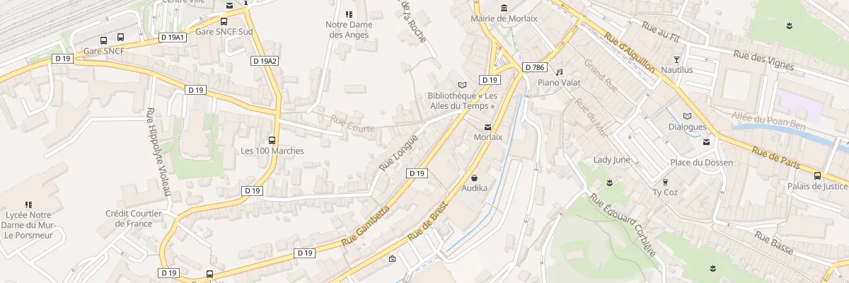 Plan du 19 Rue Gambetta à Morlaix
