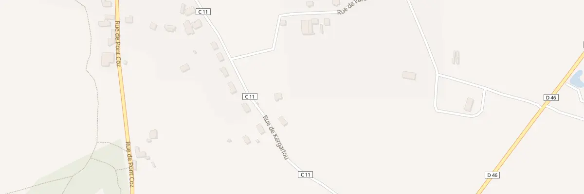 Plan du 9001 Rue de Kergariou à Morlaix