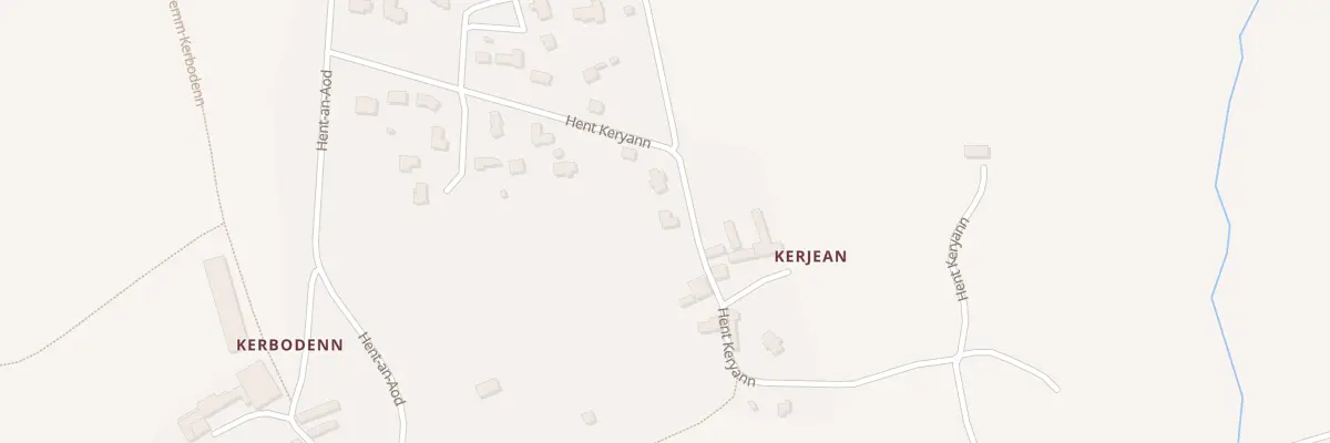 Plan du 290 Hent Keryann à Trégunc