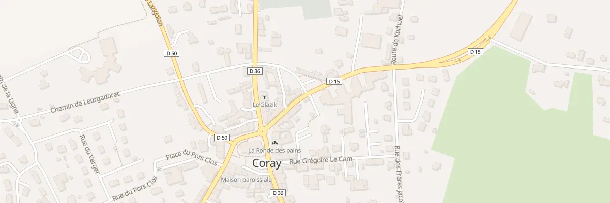 Plan du 8 Rue de Leuhan à Coray