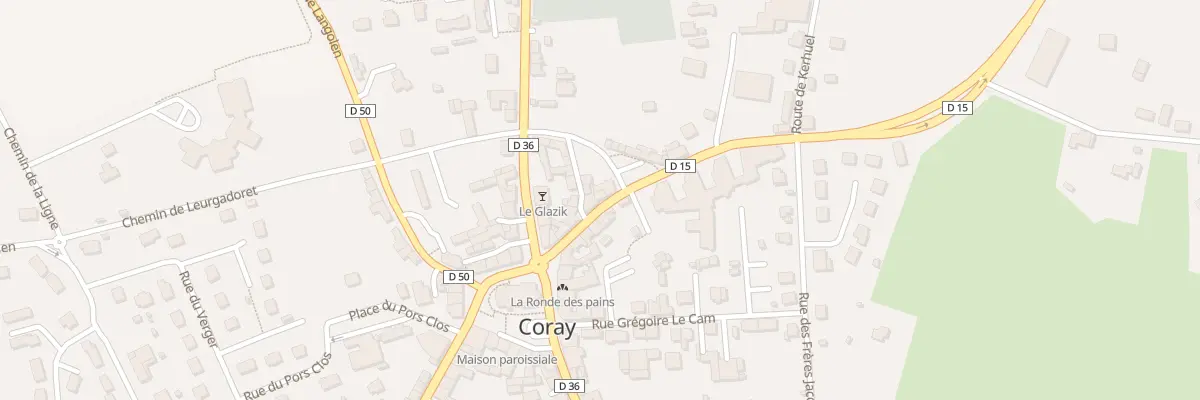 Plan du 9 Rue de Leuhan à Coray