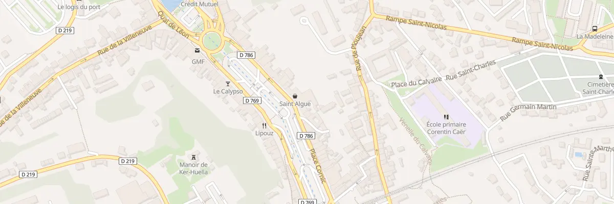 Plan du 4 Pl Charles de Gaulle à Morlaix
