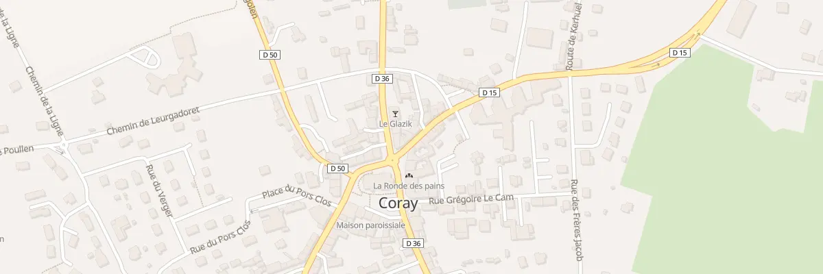 Plan du 3 Rue de Leuhan à Coray
