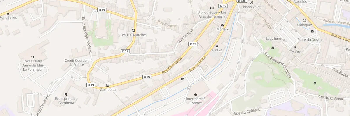Plan du 33 Rue Gambetta à Morlaix
