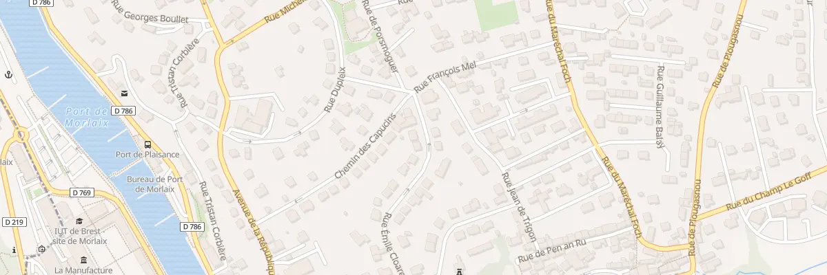 Plan du 22B Rue Emile Cloarec à Morlaix