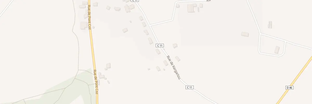 Plan du 9006 Rue de Kergariou à Morlaix