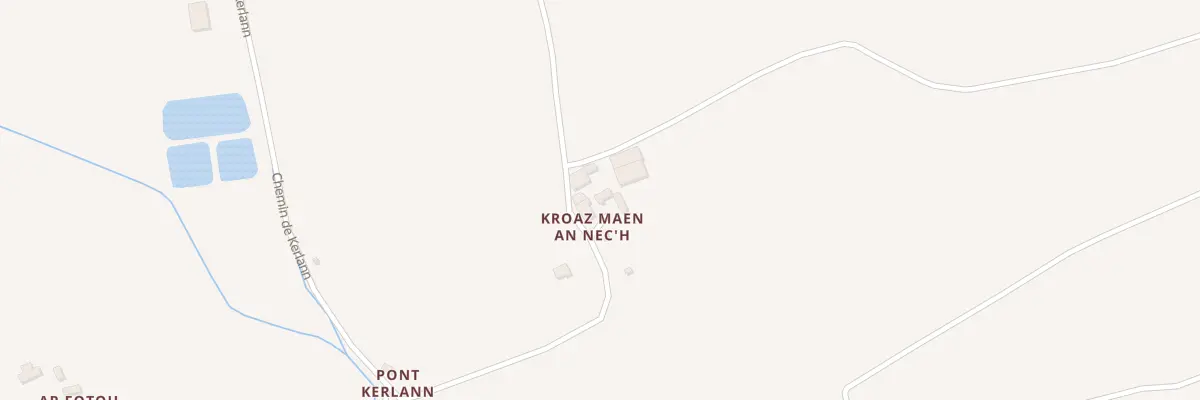 Plan du 1 Kroaz Maen an Nec’h à Laz