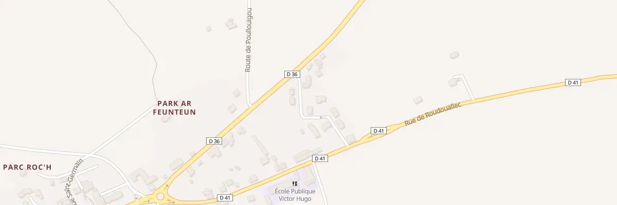 Plan du 6 Lot Roc’h Plen à Laz