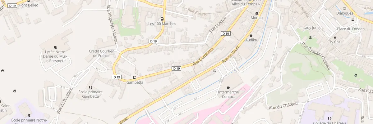 Plan du 43 Rue Gambetta à Morlaix