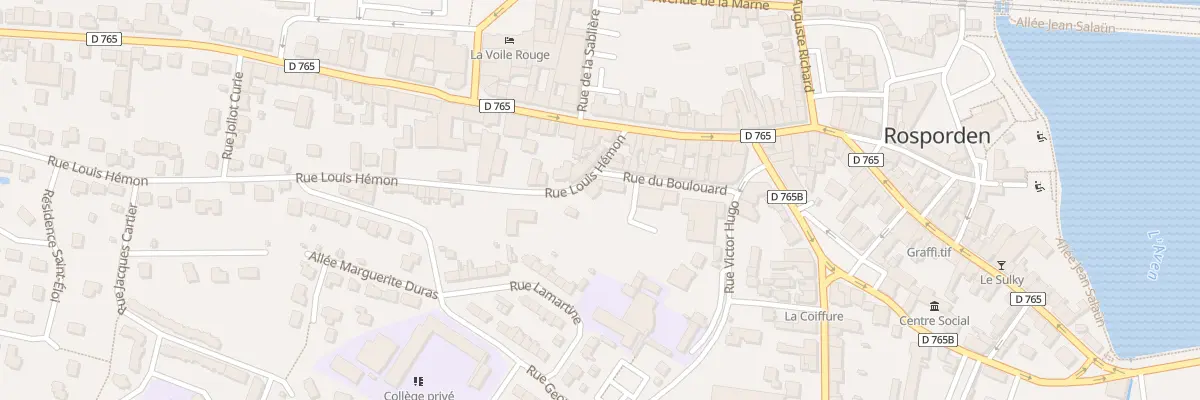 Plan du 7 Rue Louis Hémon à Rosporden
