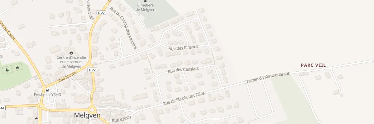 Plan du 19 Rue des Cerisiers à Melgven