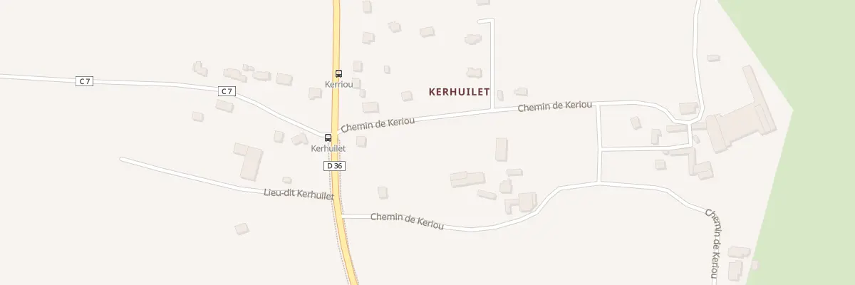 Plan du 24 Kerhuilet à Rosporden