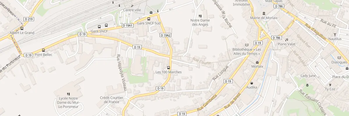 Plan du 89 Rue Gambetta à Morlaix
