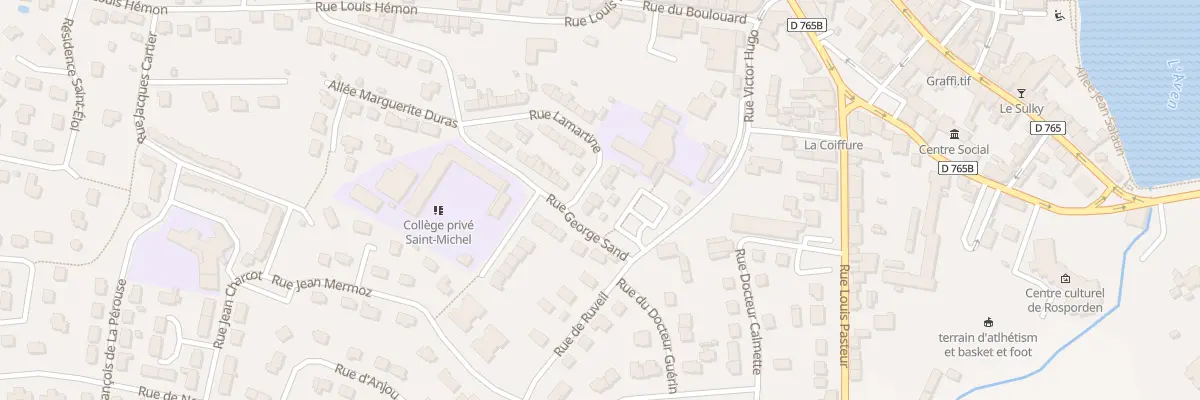 Plan du 29 Rue Lamartine à Rosporden