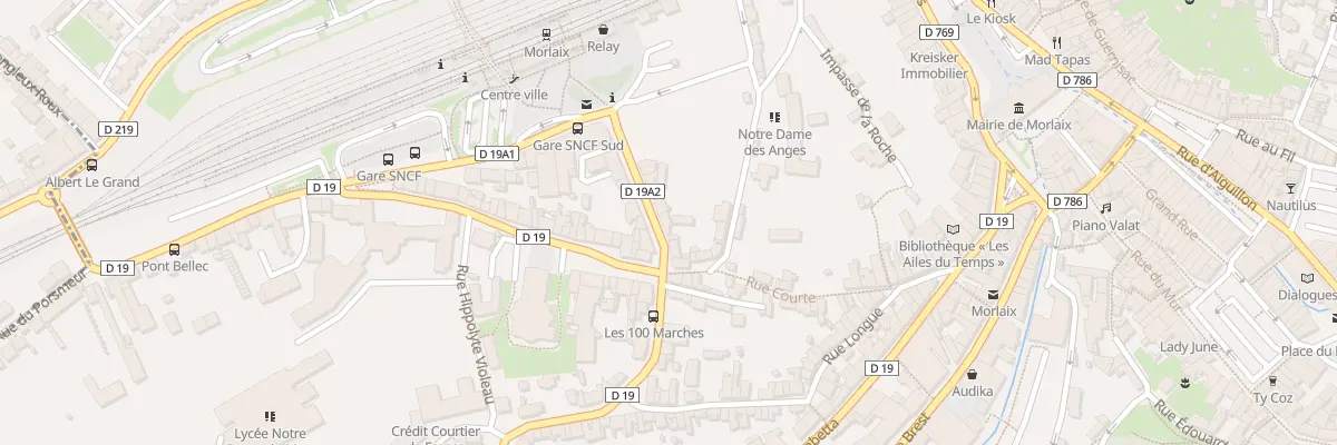 Plan du 93 Rue Gambetta à Morlaix