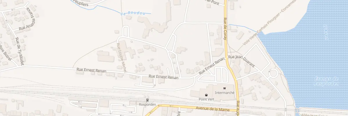 Plan du 24B Rue Ernest Renan à Rosporden