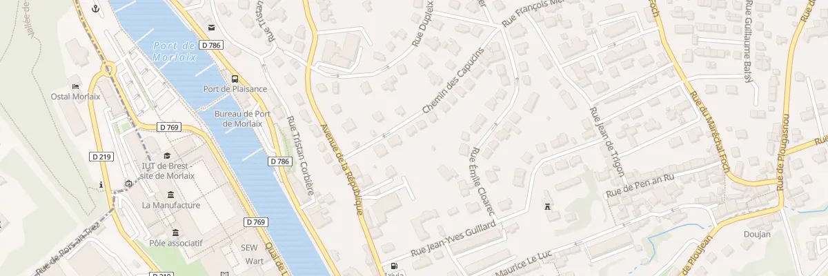 Plan du 5 Che des Capucins à Morlaix
