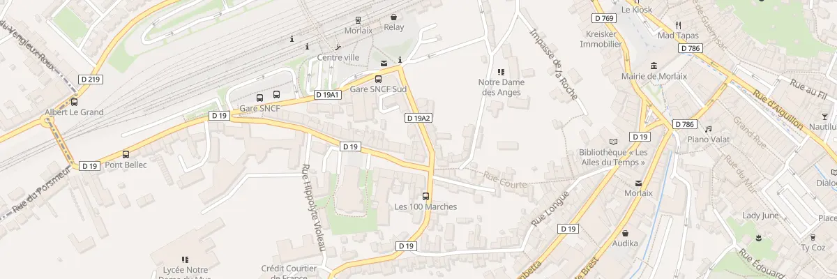 Plan du 90 Rue Gambetta à Morlaix