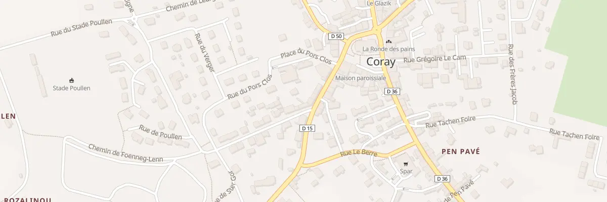 Plan du 2 Rue de la Gare à Coray
