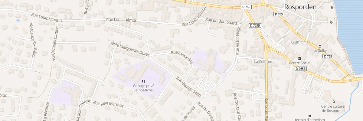 Plan du 6 Rue Lamartine à Rosporden