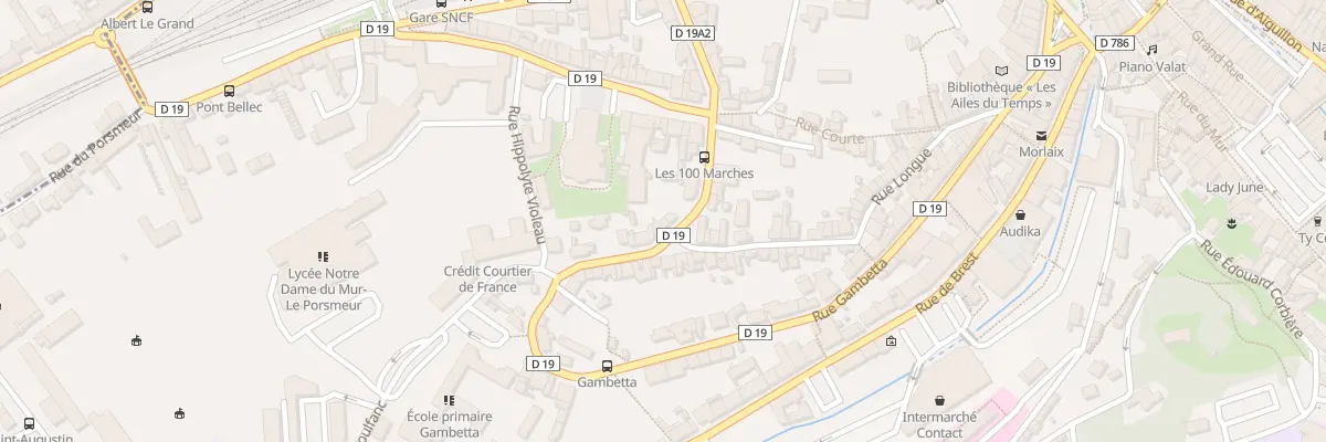 Plan du 72 Rue Gambetta à Morlaix