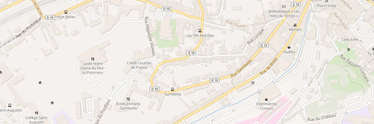 Plan du 73 Rue Gambetta à Morlaix