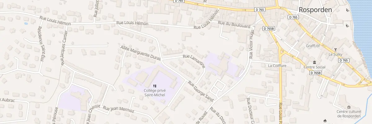 Plan du 2 Rue Lamartine à Rosporden
