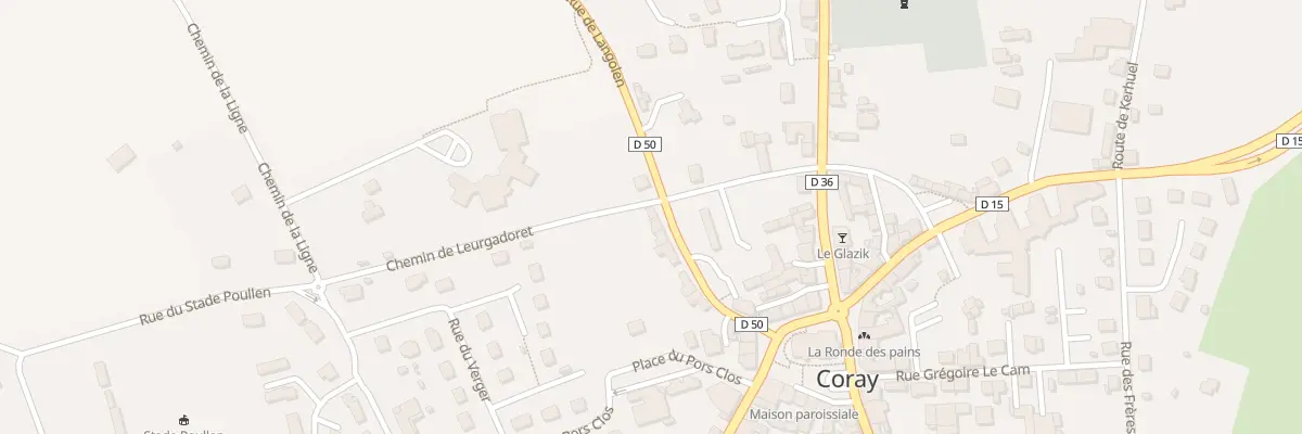 Plan du 17 Rue de Langolen à Coray