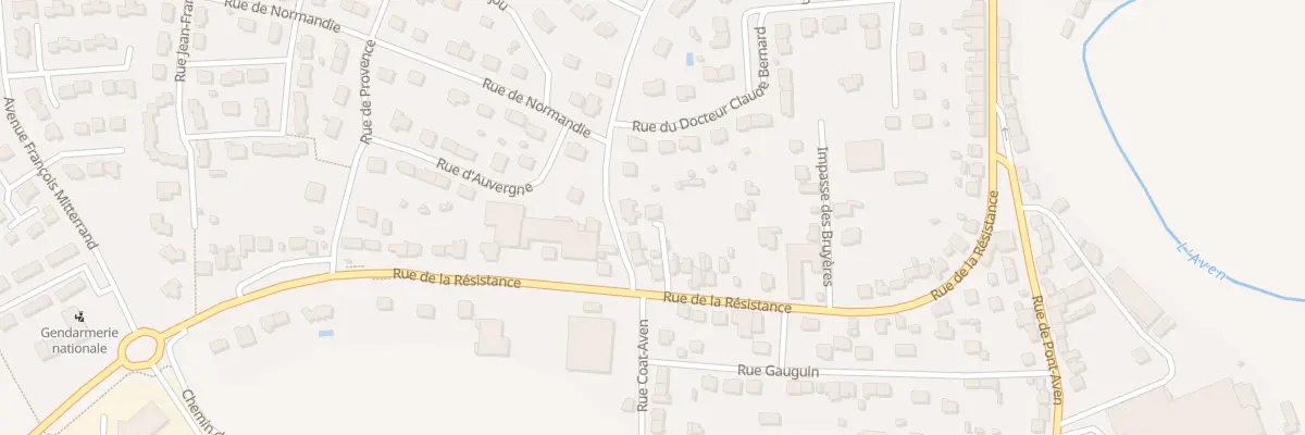 Plan du 52B Rue de la Résistance à Rosporden