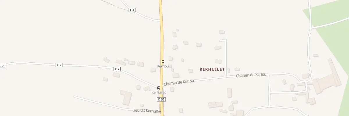 Plan du 62 Kerriou-Kerhuilet à Rosporden