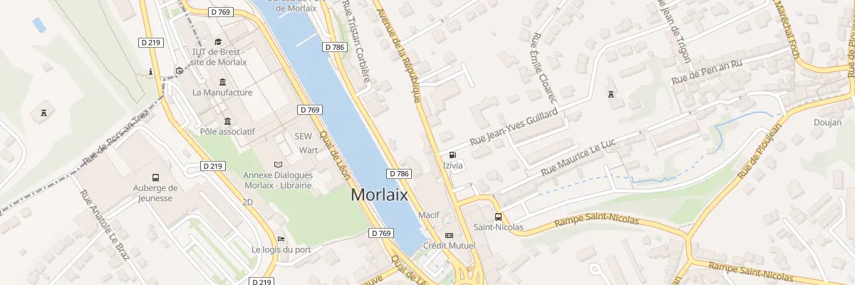 Plan du 8B Av de la République à Morlaix
