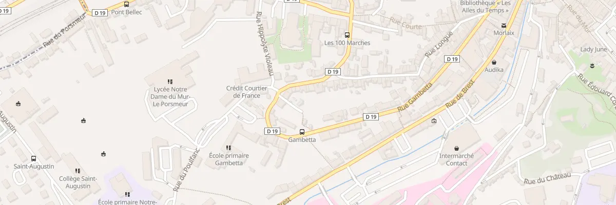 Plan du 65 Rue Gambetta à Morlaix