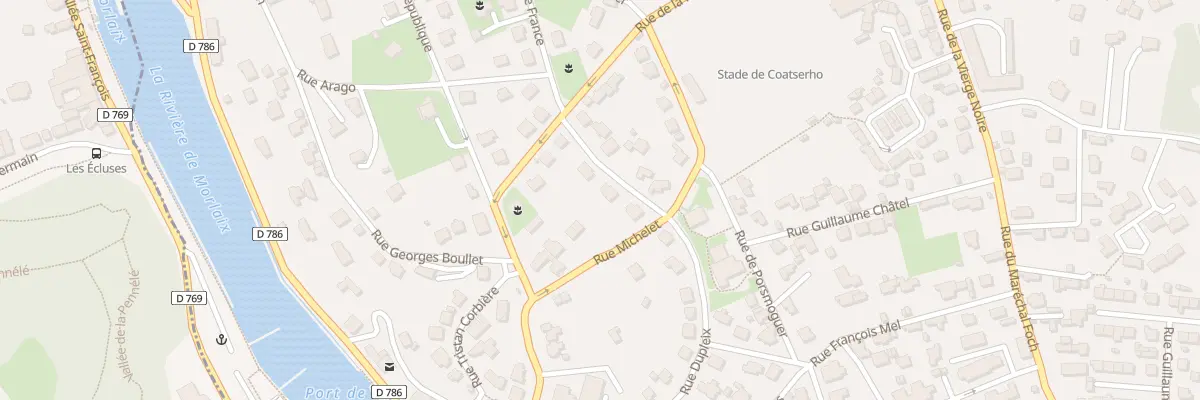 Plan du 2 Rue Anatole France à Morlaix