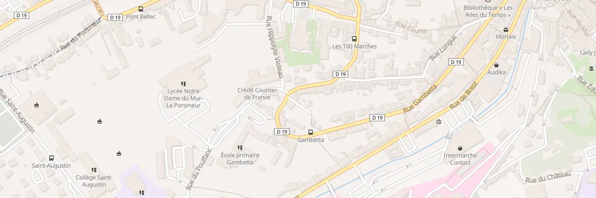 Plan du 57 Rue Gambetta à Morlaix