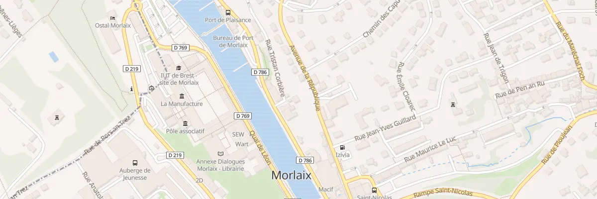 Plan du 3 Rue Tristan Corbière à Morlaix