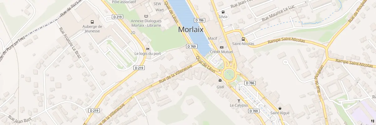 Plan du 3 Rue Villeneuve à Morlaix