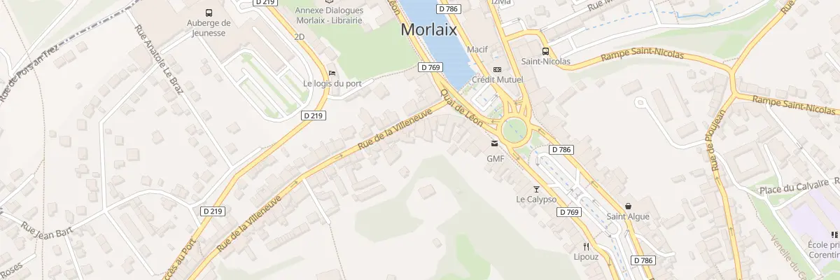 Plan du 8 Rue Villeneuve à Morlaix