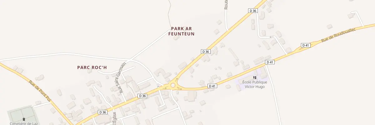 Plan du 6 Rue de Trévarez à Laz