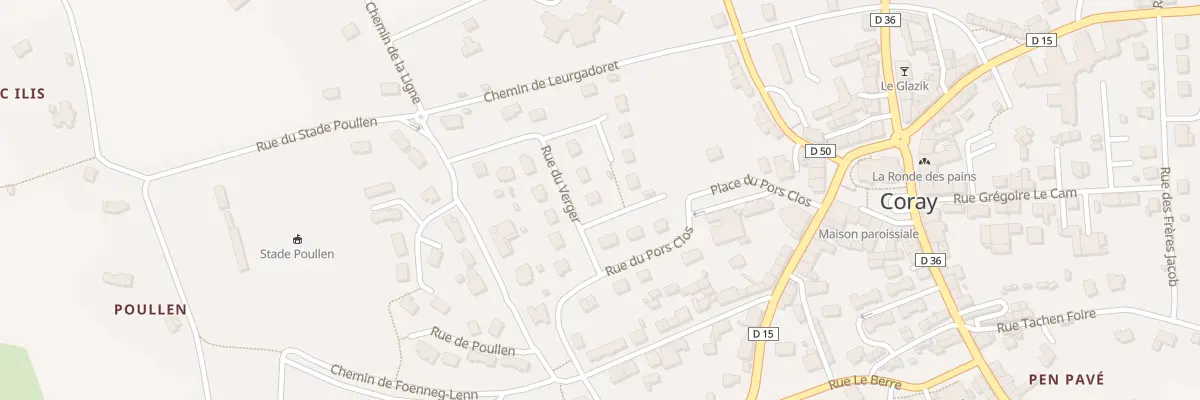Plan du 2 Rue du Verger à Coray