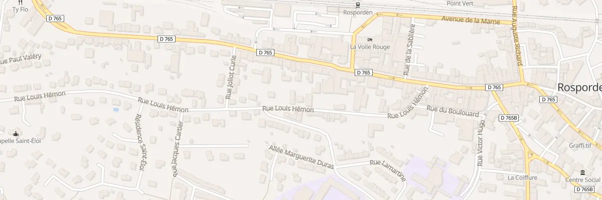 Plan du 28 Rue Louis Hémon à Rosporden