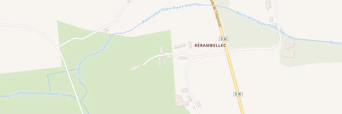 Plan du 566 Kerambellec à Coray