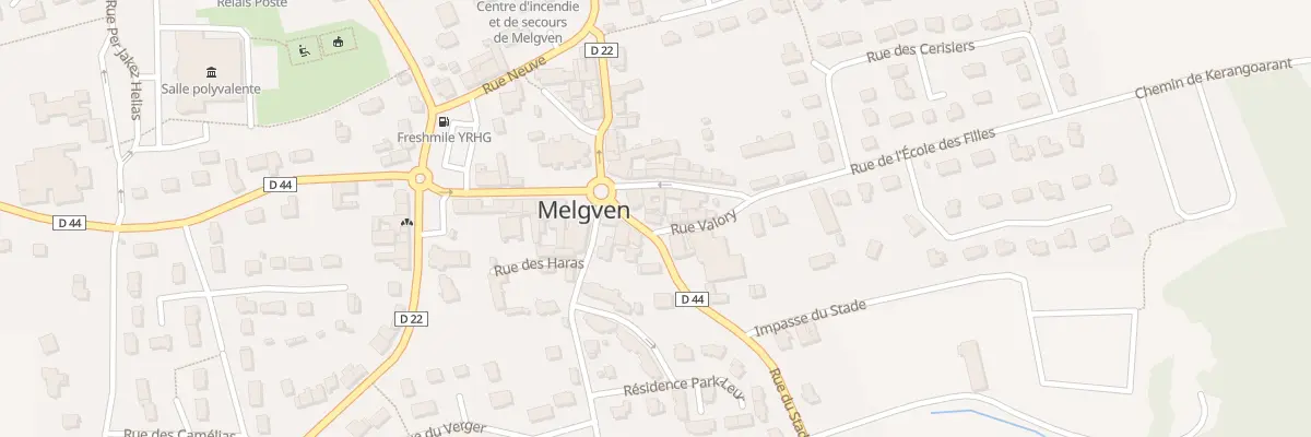 Plan du 1 Rue du Stade à Melgven